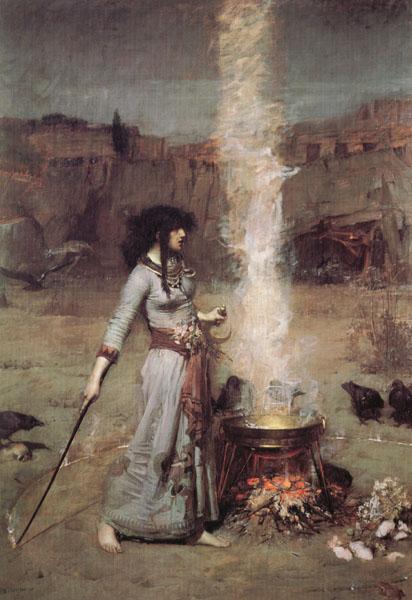 John William Waterhouse The Magic Circle oil painting image